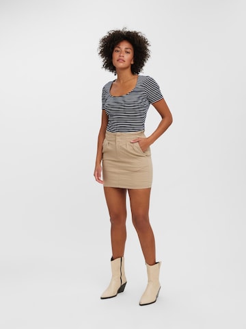 Jupe 'Evany' VERO MODA en beige