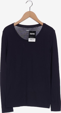 UNIQLO Langarmshirt S in Blau: predná strana