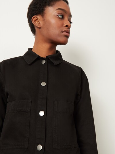 Aligne Veste mi-saison 'Cyprus' en noir denim, Vue avec produit