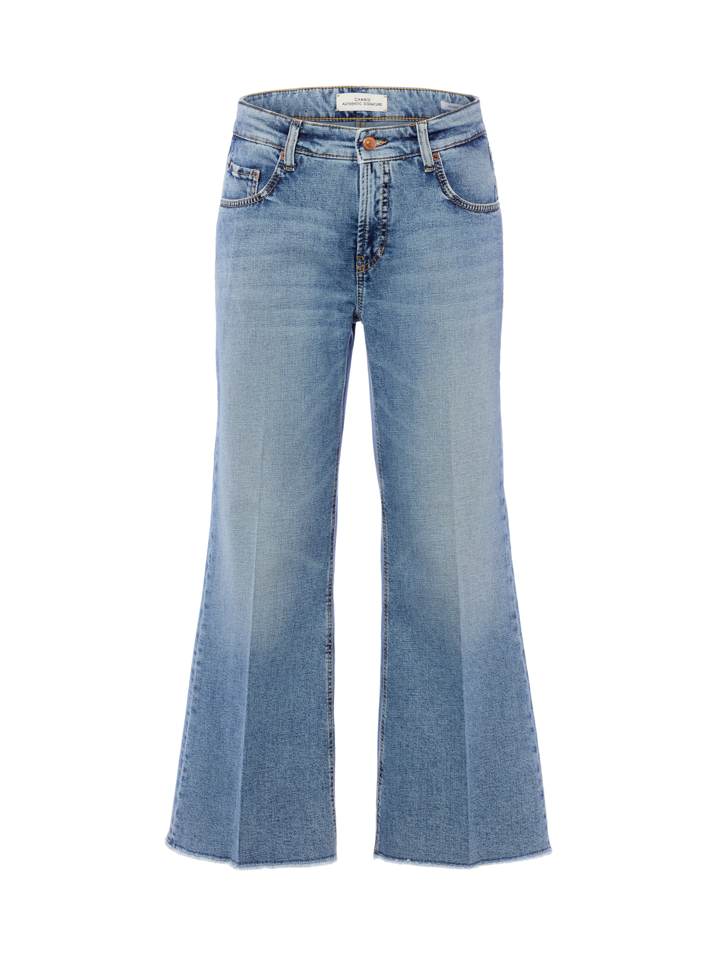 Cambio Flared Jeans 'Felina' in Blue: front