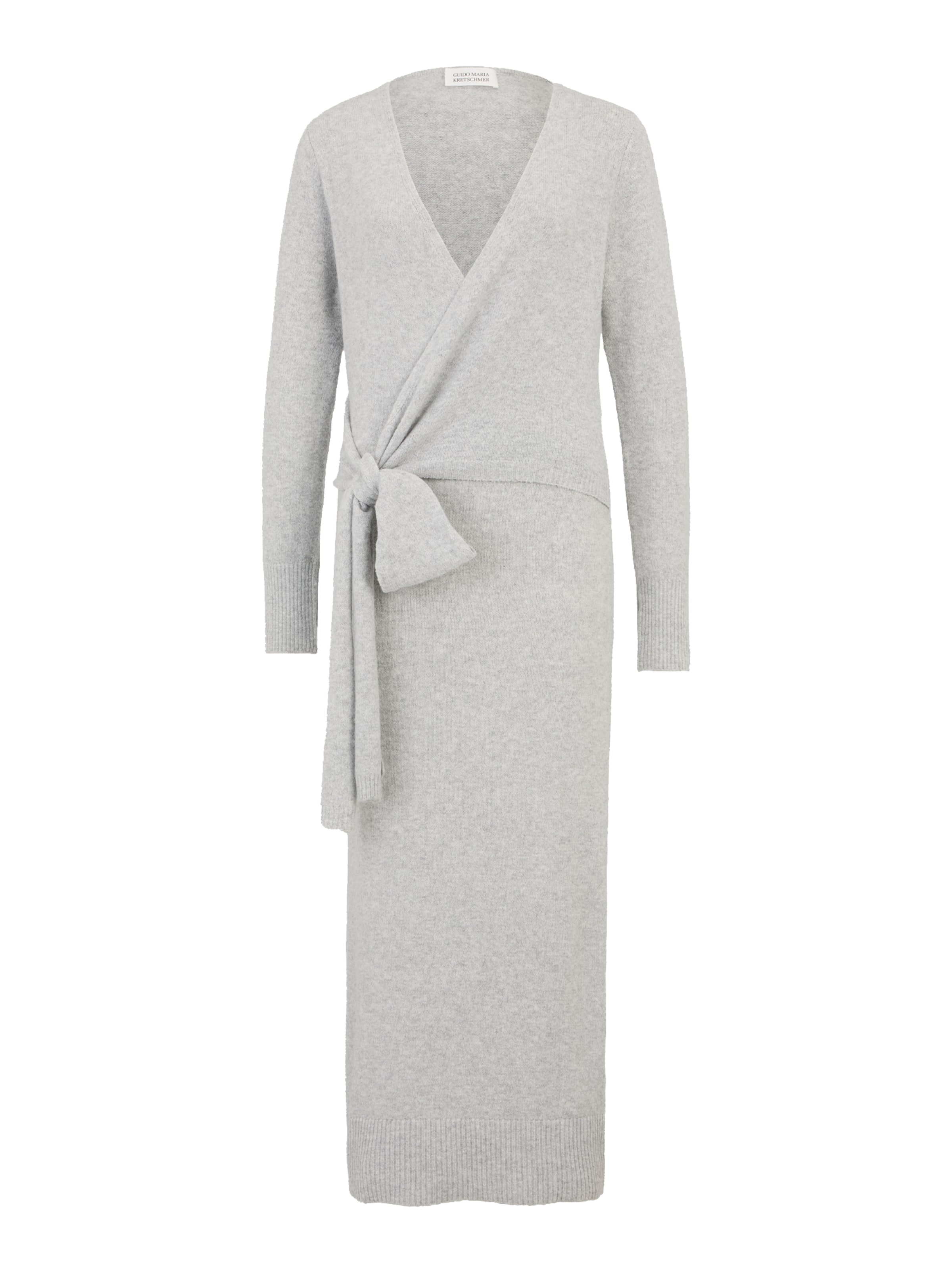 Guido Maria Kretschmer Women Πλεκτό φόρεμα 'Deborah' σε γκρι: μπροστά