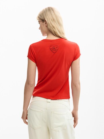 raudona Desigual Marškinėliai 'Boys Lie'