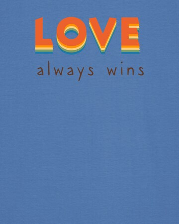 Maglietta 'Love always wins' di Watapparel in blu