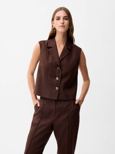 adl Gilet en L en marron, Vue avec produit