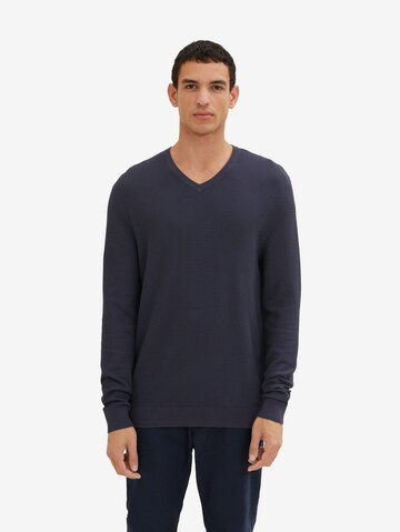 TOM TAILOR Sweater in Blue: front