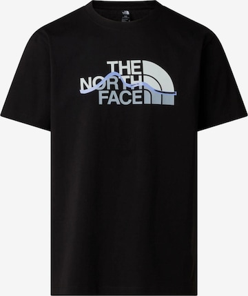 THE NORTH FACE Koszulka 'MNT LINE RG SS' w kolorze czarny: przód