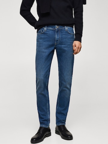 MANGO MAN Regular Jeans 'JAN' in Blauw: voorkant