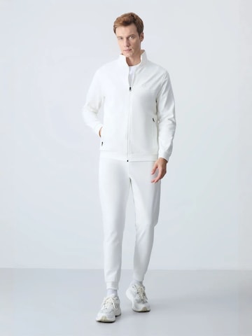 Survêtement Tommy Life en blanc : devant