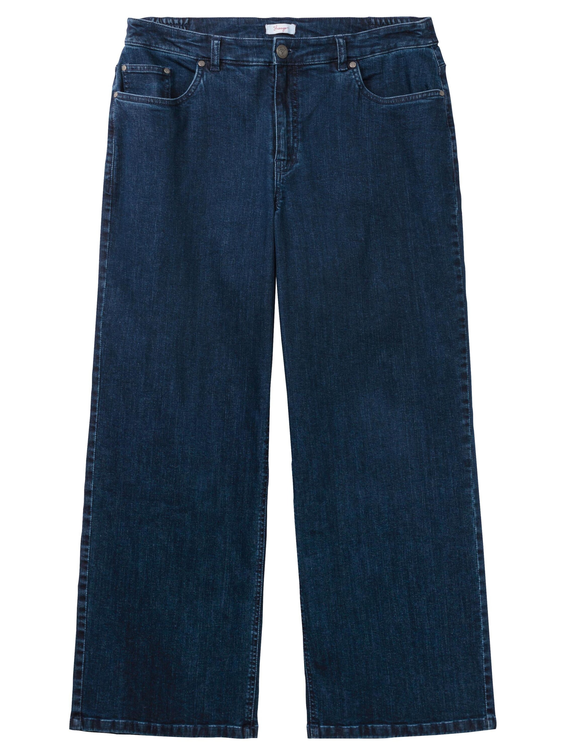 SHEEGO Широка кройка Дънки в синьо: отпред