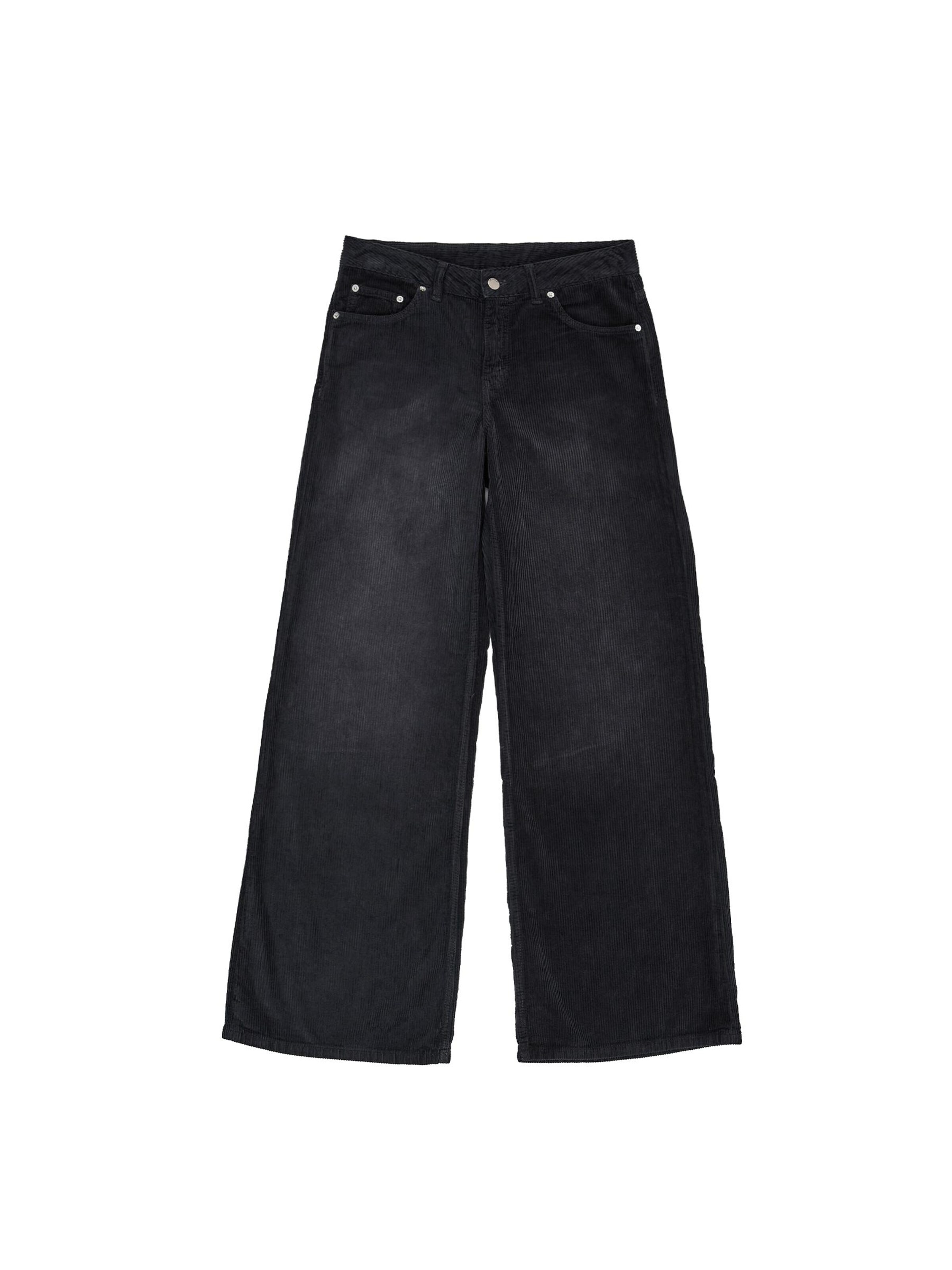 Dr. Denim Jeans 'Rhue Low Wide' in Black: front