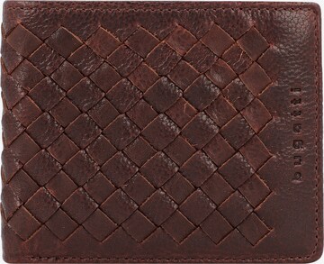 bugatti Wallet 'Woven' in Brown: front