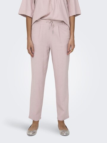 Effilé Pantalon à pince 'ONLCaro-Poptrash' ONLY en violet : devant