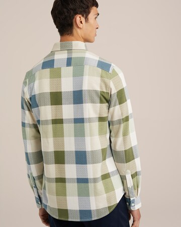 WE Fashion Regular fit Button Up Shirt in Green