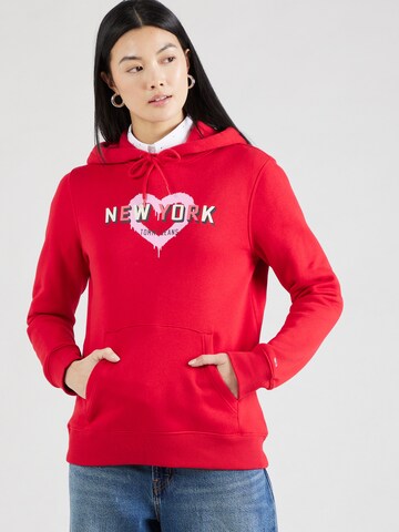 Tommy Jeans Свитшот 'NYC' в Красный: спереди