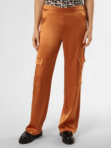 MAC Flared Cargo Pants 'Chiara' in Orange: front