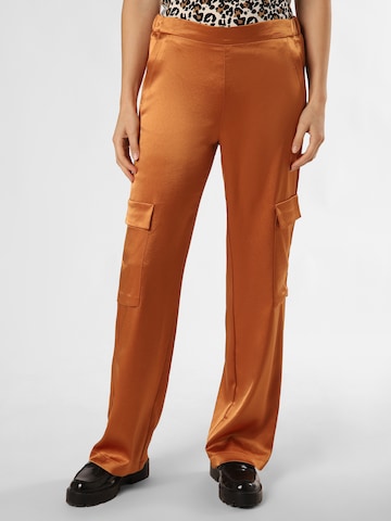 MAC Flared Cargo Pants 'Chiara' in Orange: front