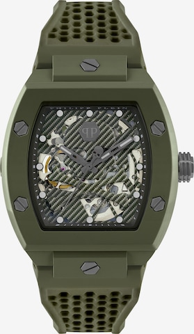 Philipp Plein - Reloj analógico 'The Skeleton' en verde: frente