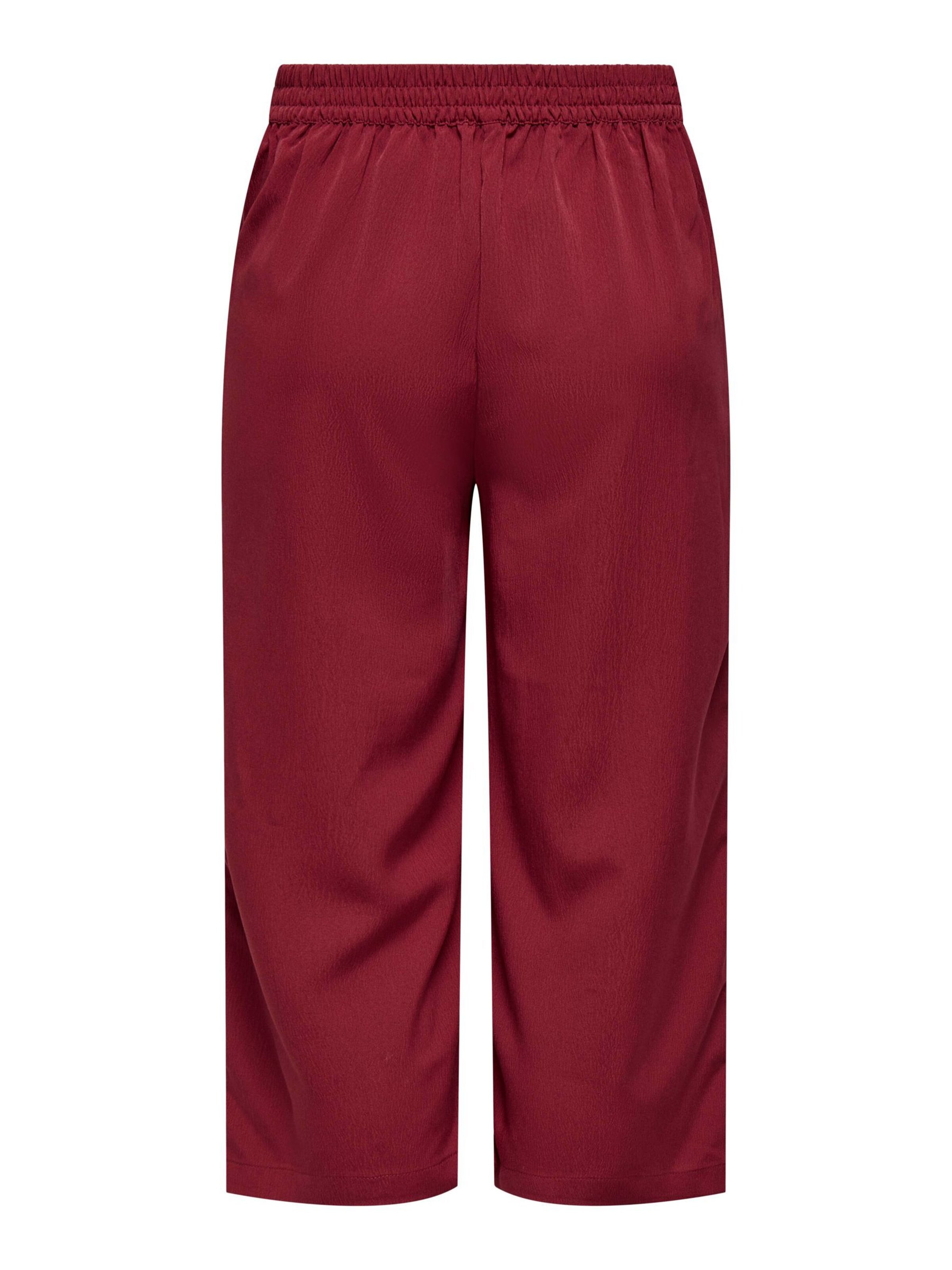 ONLY Wide leg Bandplooibroek 'ONLNova' in Rood