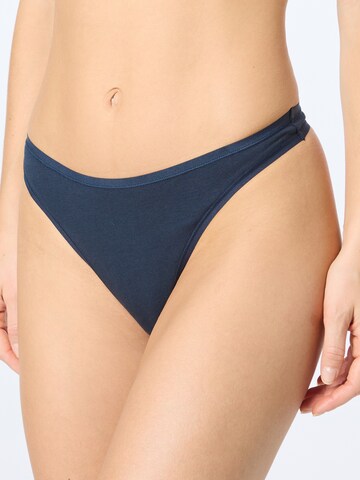 SCHIESSER Thong in Blue: front