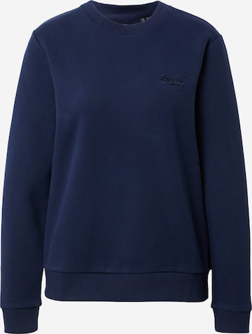 Superdry Sweatshirt 'OL CLASSIC CREW ' in Blauw: voorkant