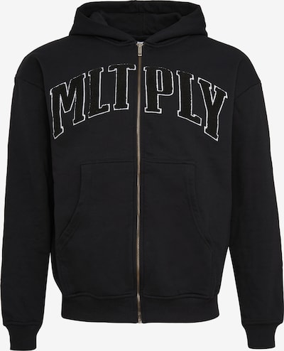 Giacca di felpa Multiply Apparel di colore nero / bianco, Visualizzazione prodotti