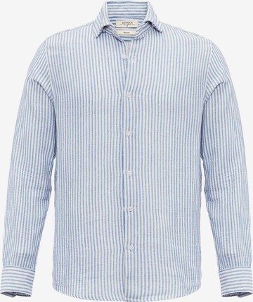 Coupe regular Chemise Antioch en bleu : devant