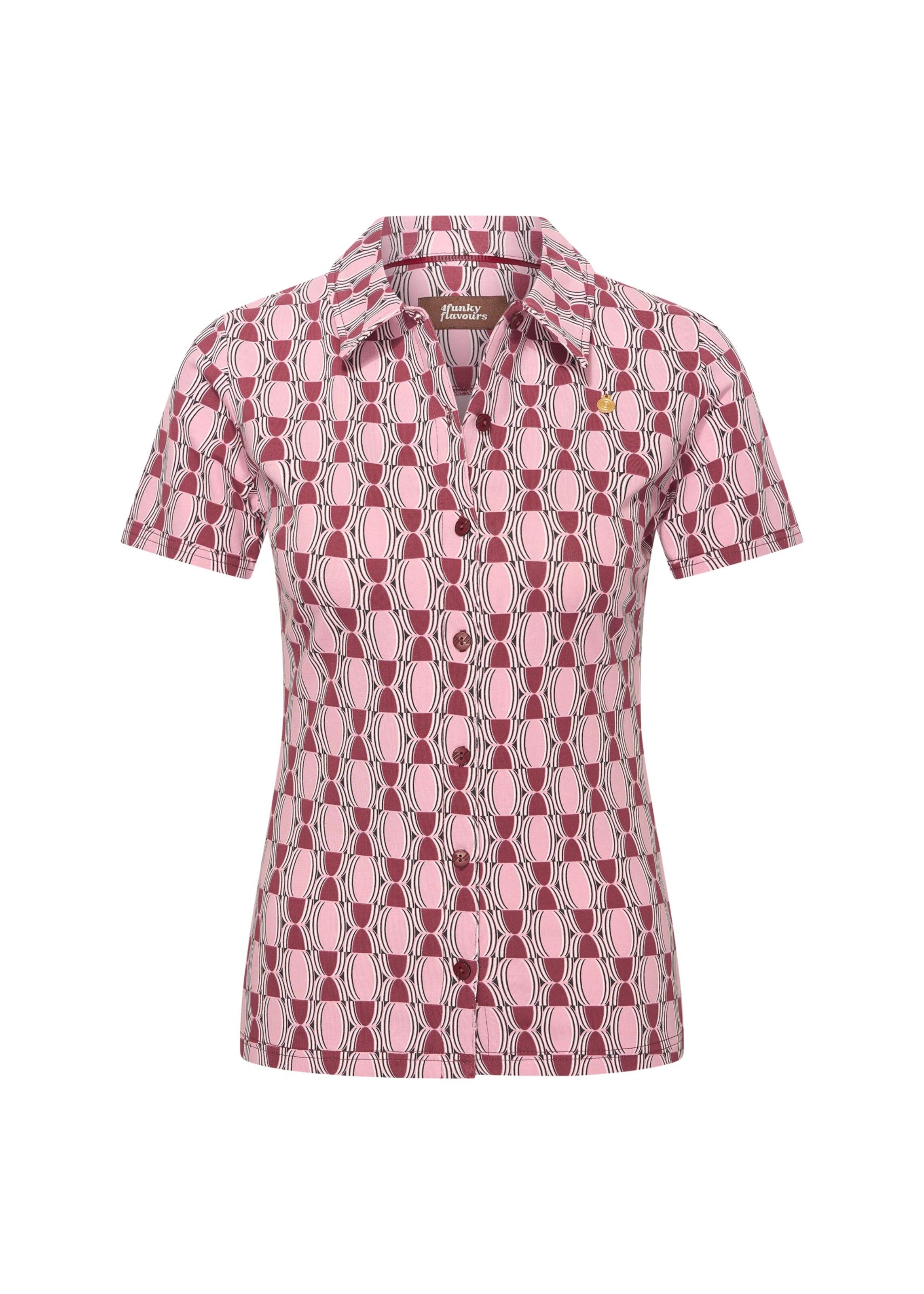 4funkyflavours Blouse 'Maybe So, Maybe No' in Mixed colours: front