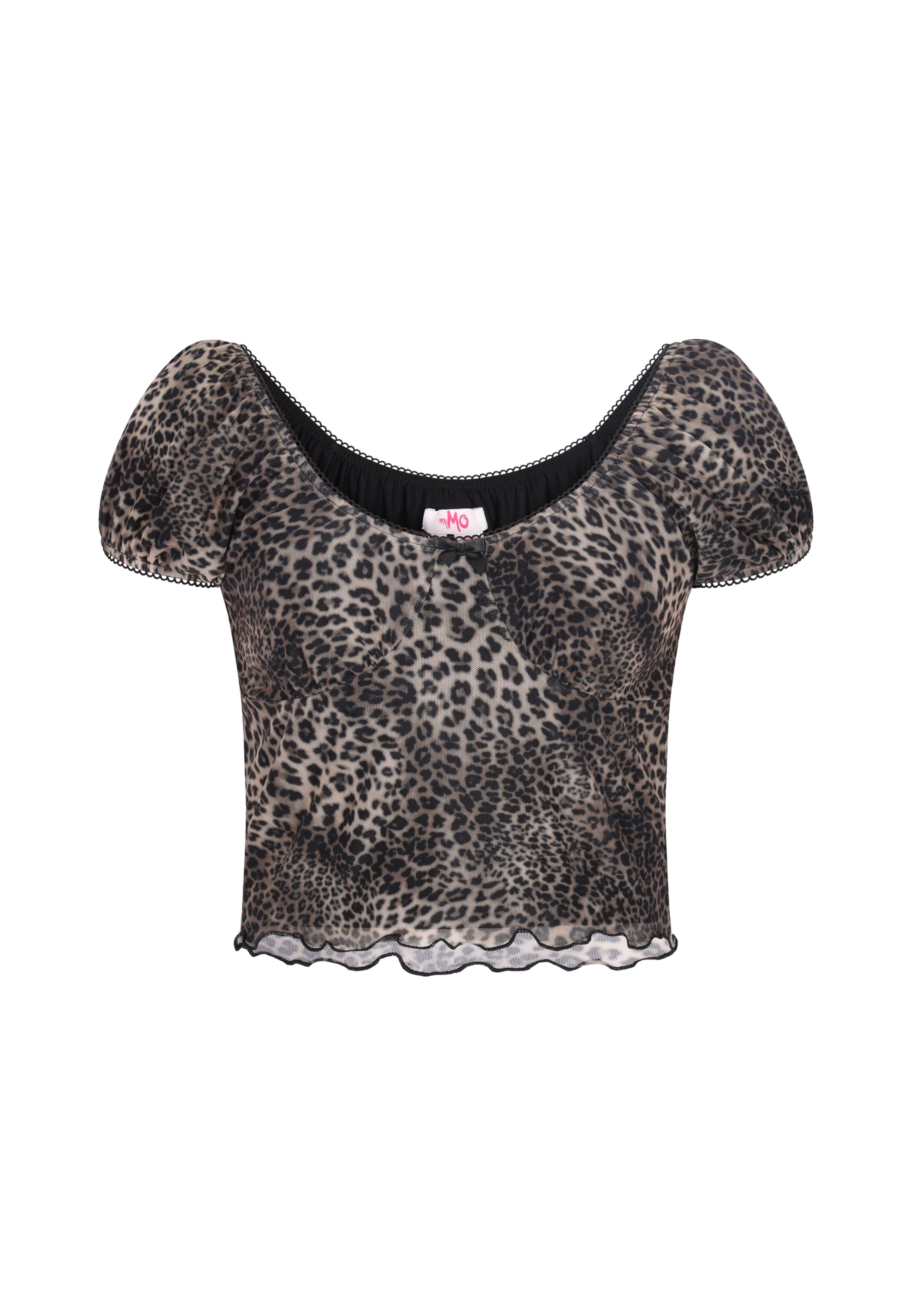 MYMO Blouse in Zwart: voorkant