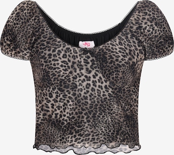 MYMO Blouse in Zwart: voorkant