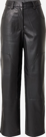 Regular Pantaloni de la TOPSHOP pe negru: față