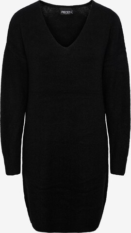 PIECES Knitted dress 'JULIANA' in Black: front