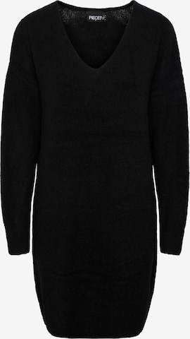 PIECES Strikkjole 'JULIANA' i sort: forside
