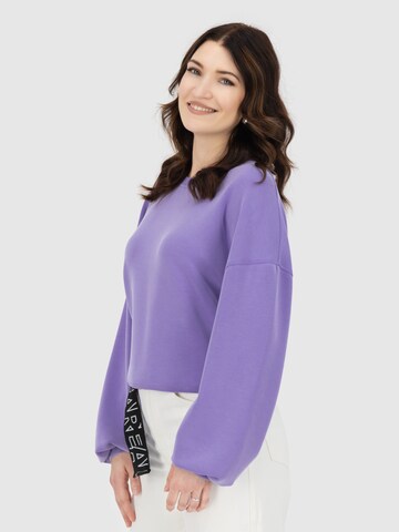 Alife and Kickin Sweatshirt 'MeredithAK' in Purple