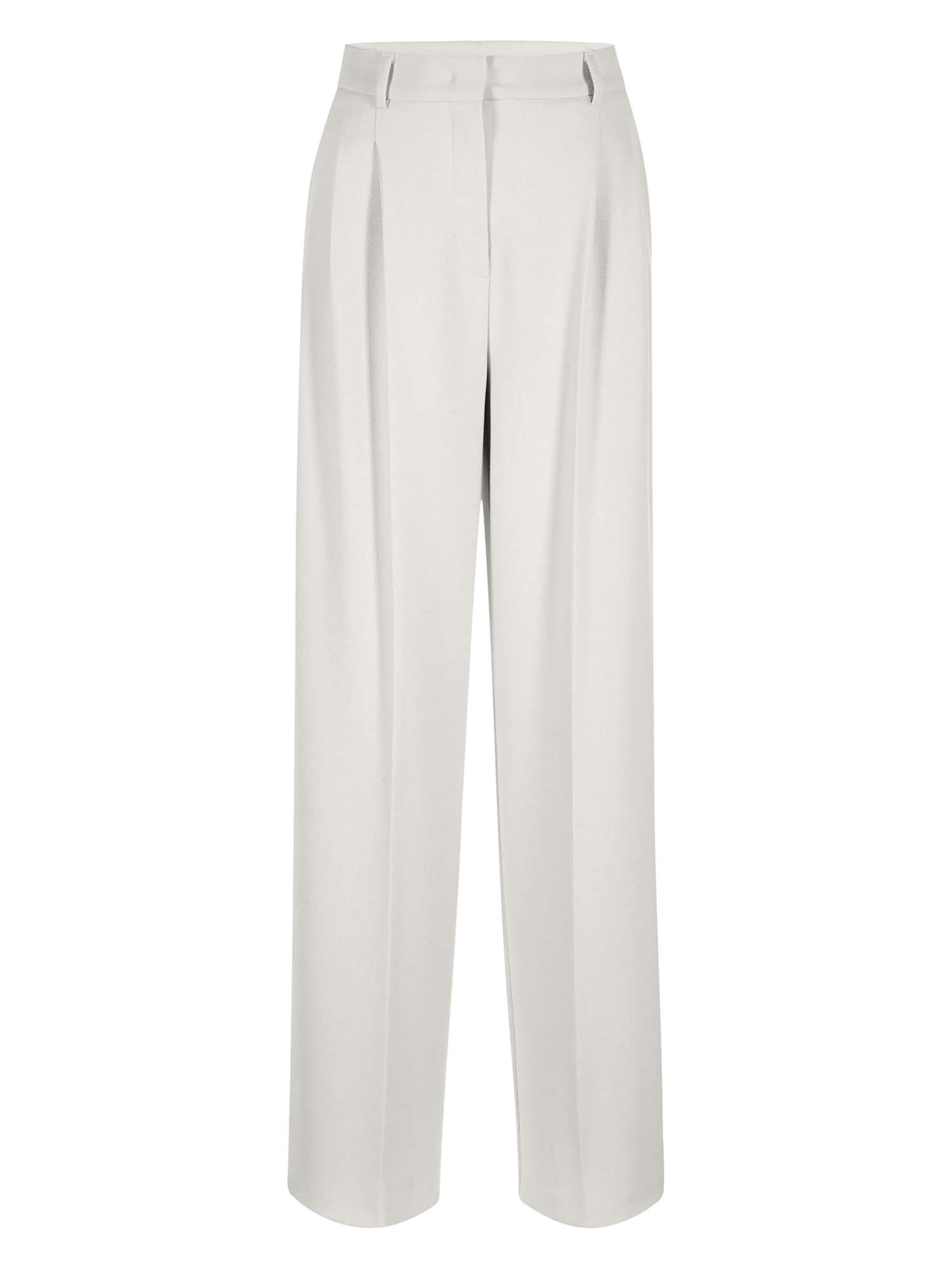 MADELEINE Pantalon à pince en blanc cassé, Vue avec produit