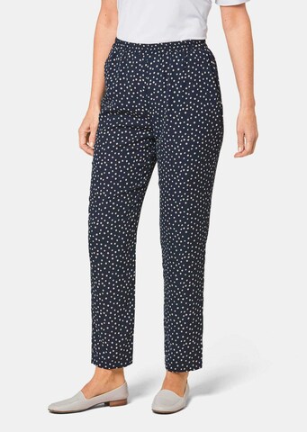 Goldner Regular Pants 'Louisa' in Blue: front