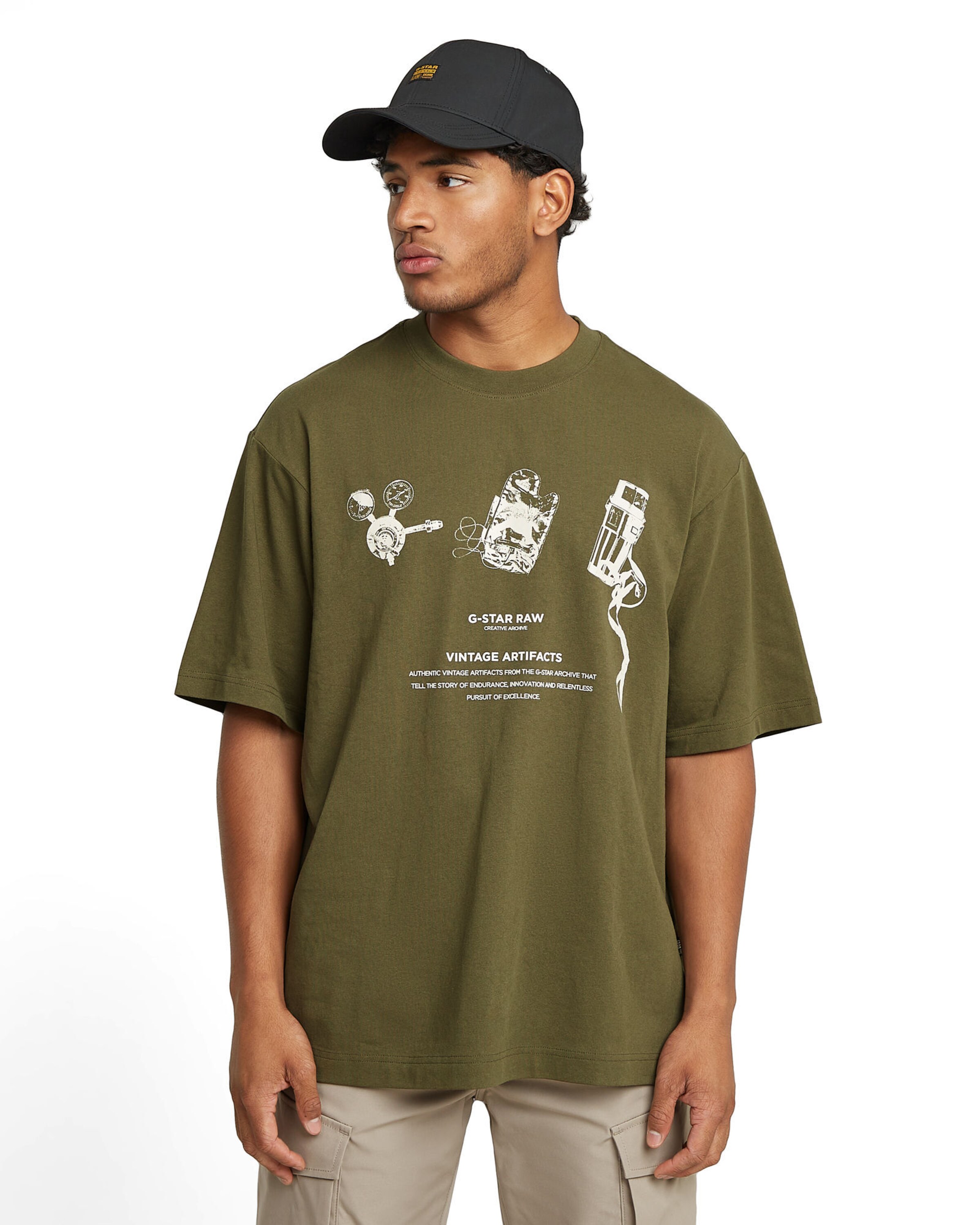 G-STAR Shirt 'Archive' in Green: front