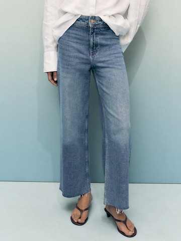 Wide Leg Jean 'CATHERIN' MANGO en bleu : devant