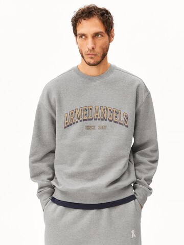 ARMEDANGELS Sweatshirt 'Wordmark' in Grey: front