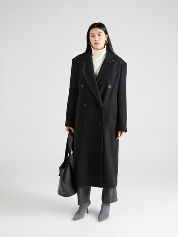 TOPSHOP Between-Seasons Coat in Black