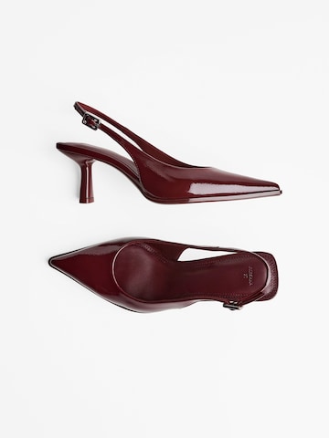 Bershka Slingpumps i rød