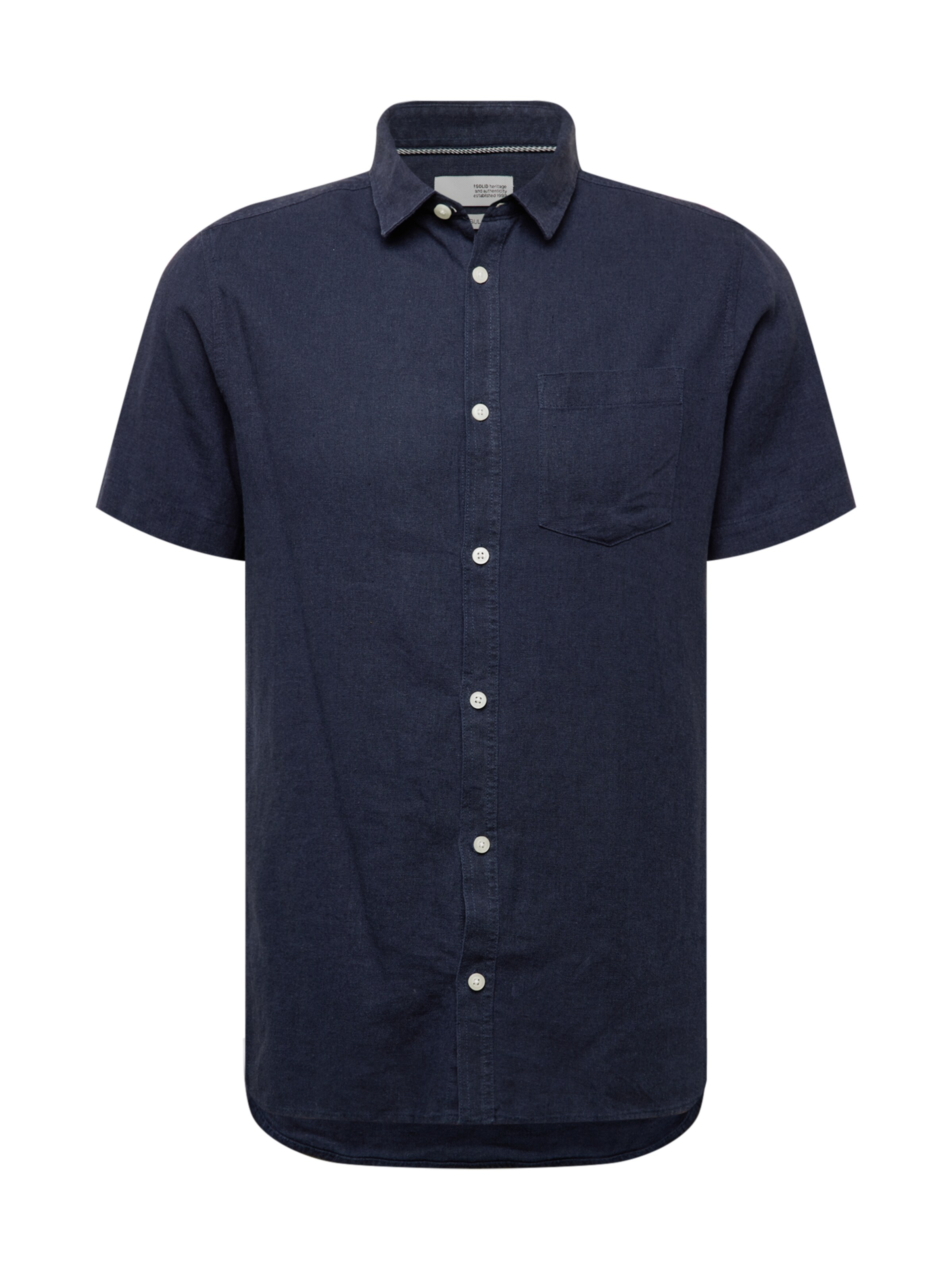 !Solid Button Up Shirt 'Allan' in Blue: front