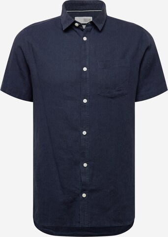 !Solid Regular fit Button Up Shirt 'Allan' in Blue: front