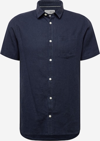 !Solid Button Up Shirt 'Allan' in Blue: front