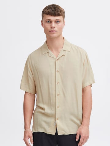 !Solid Regular fit Button Up Shirt 'Faye' in Beige: front
