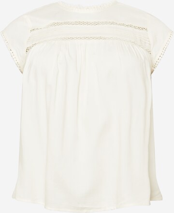 Vero Moda Curve Bluse 'Debbie' i hvid: forside