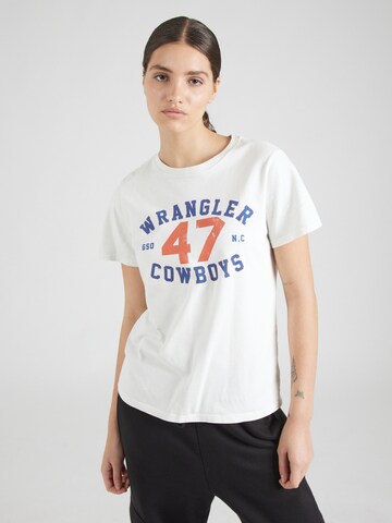 WRANGLER - Camiseta 'REGULAR TEE' en blanco: frente