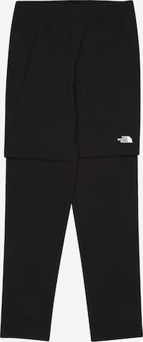 THE NORTH FACE - regular Pantalón de montaña 'Exploration' en negro: frente