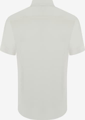 DENIM CULTURE - Ajuste regular Camisa 'HARALD' en blanco