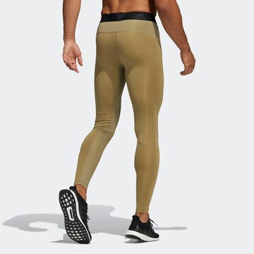 Skinny Pantaloni sport de la ADIDAS PERFORMANCE pe verde