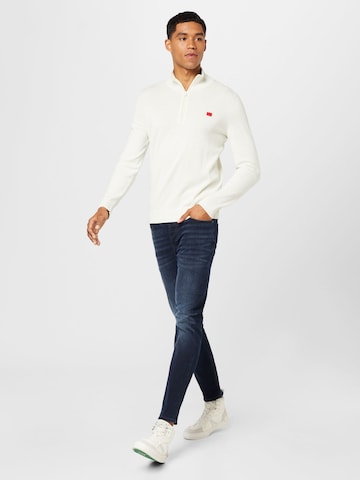 HUGO - Pullover 'San Quintus' em branco